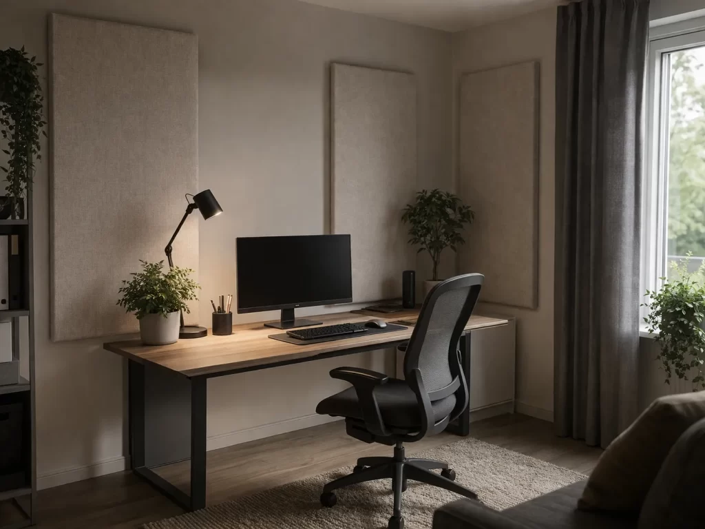 Geluiddempende thuiswerkplek