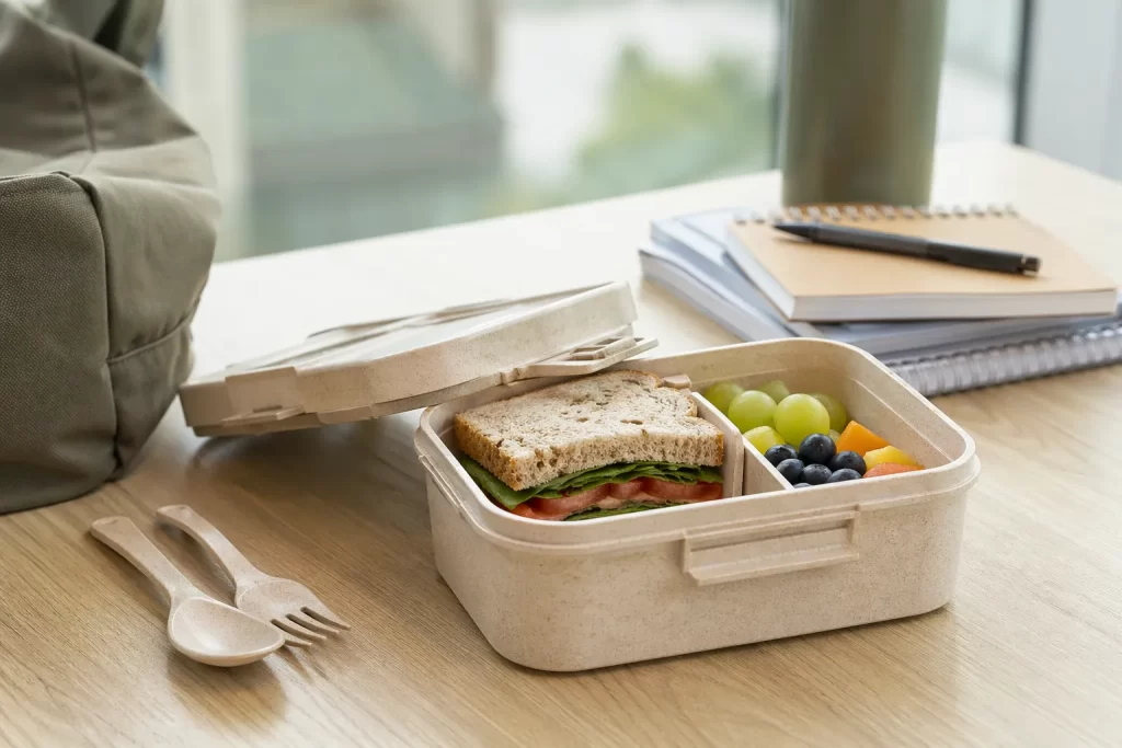 Stevige en betaalbare lunchbox, ideaal voor dagelijks gebruik op campus en onderweg.